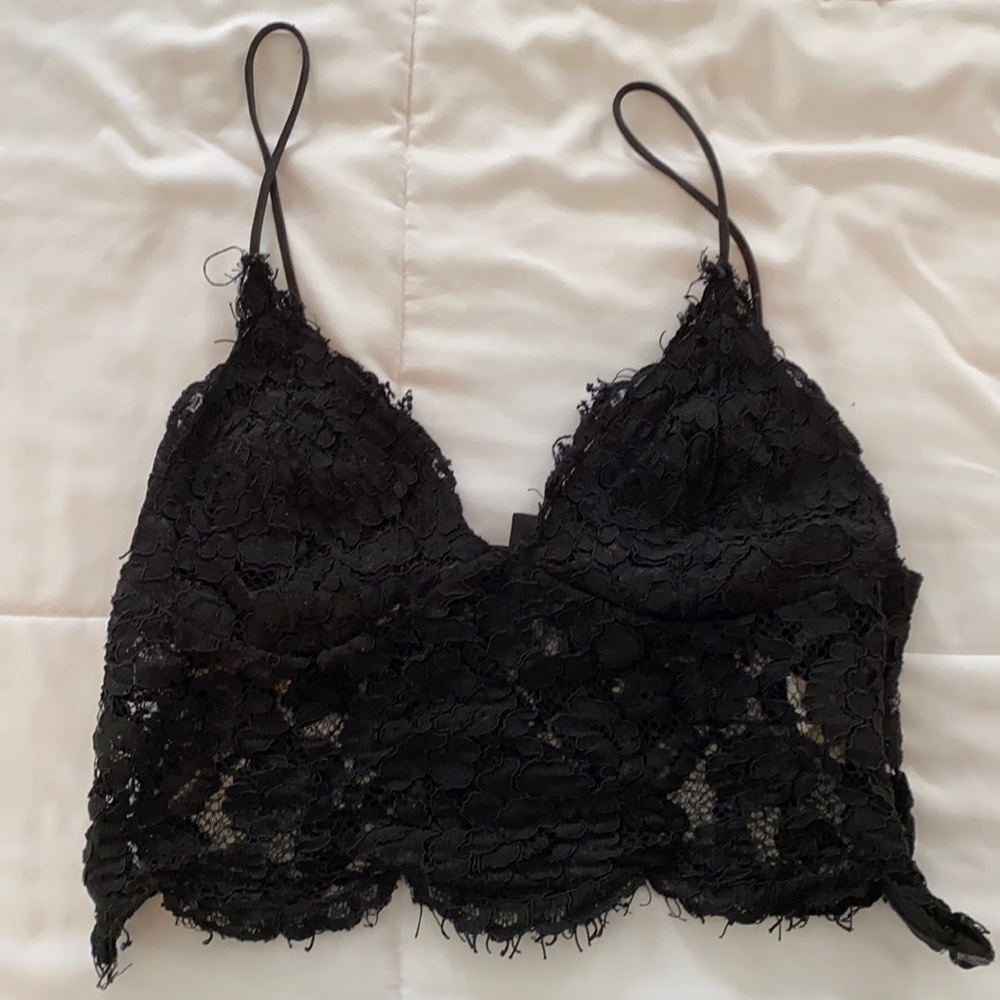 Black lace top